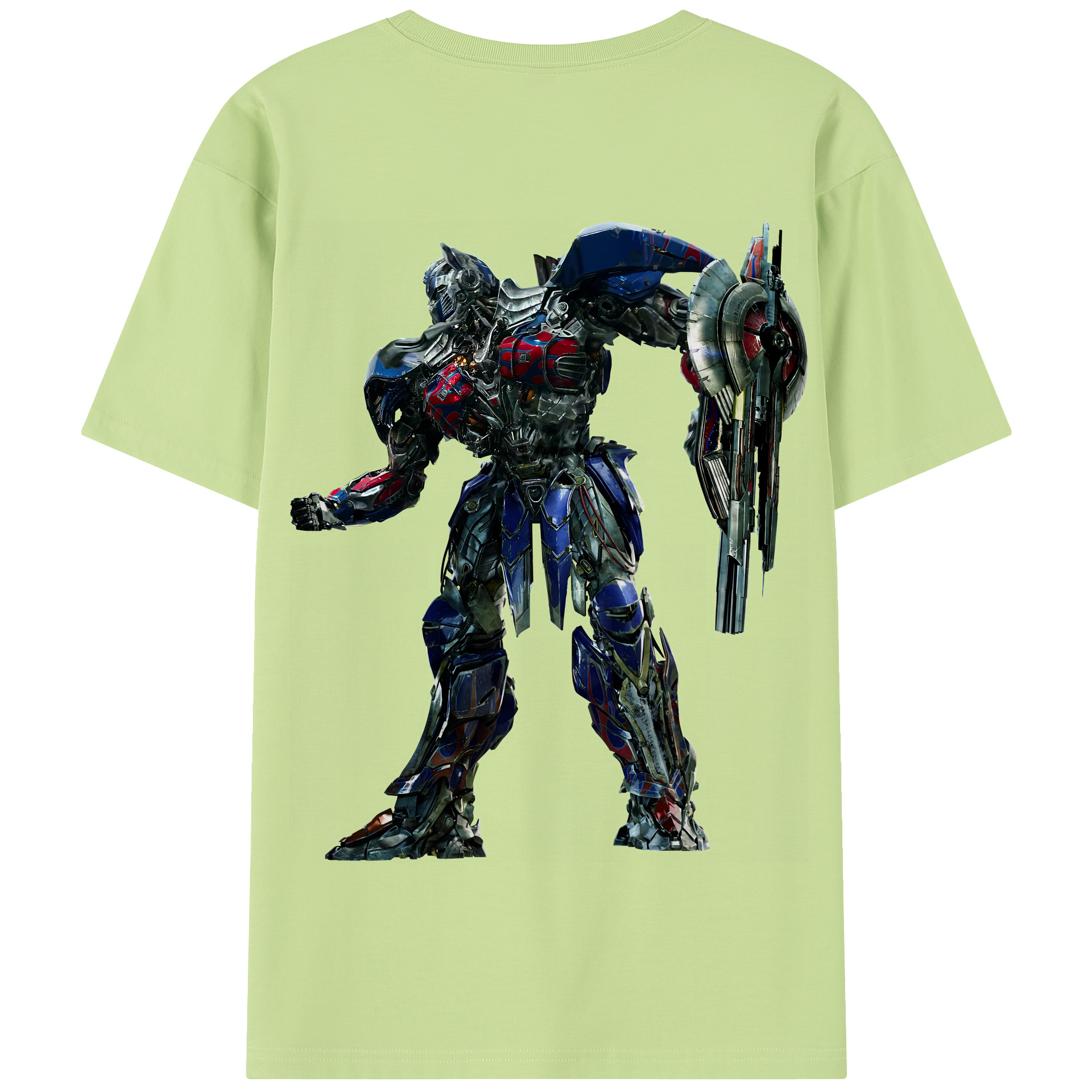 （画像用） Transformers トランスフォーマー 綿100％半袖Tシャツ（背面プリント）